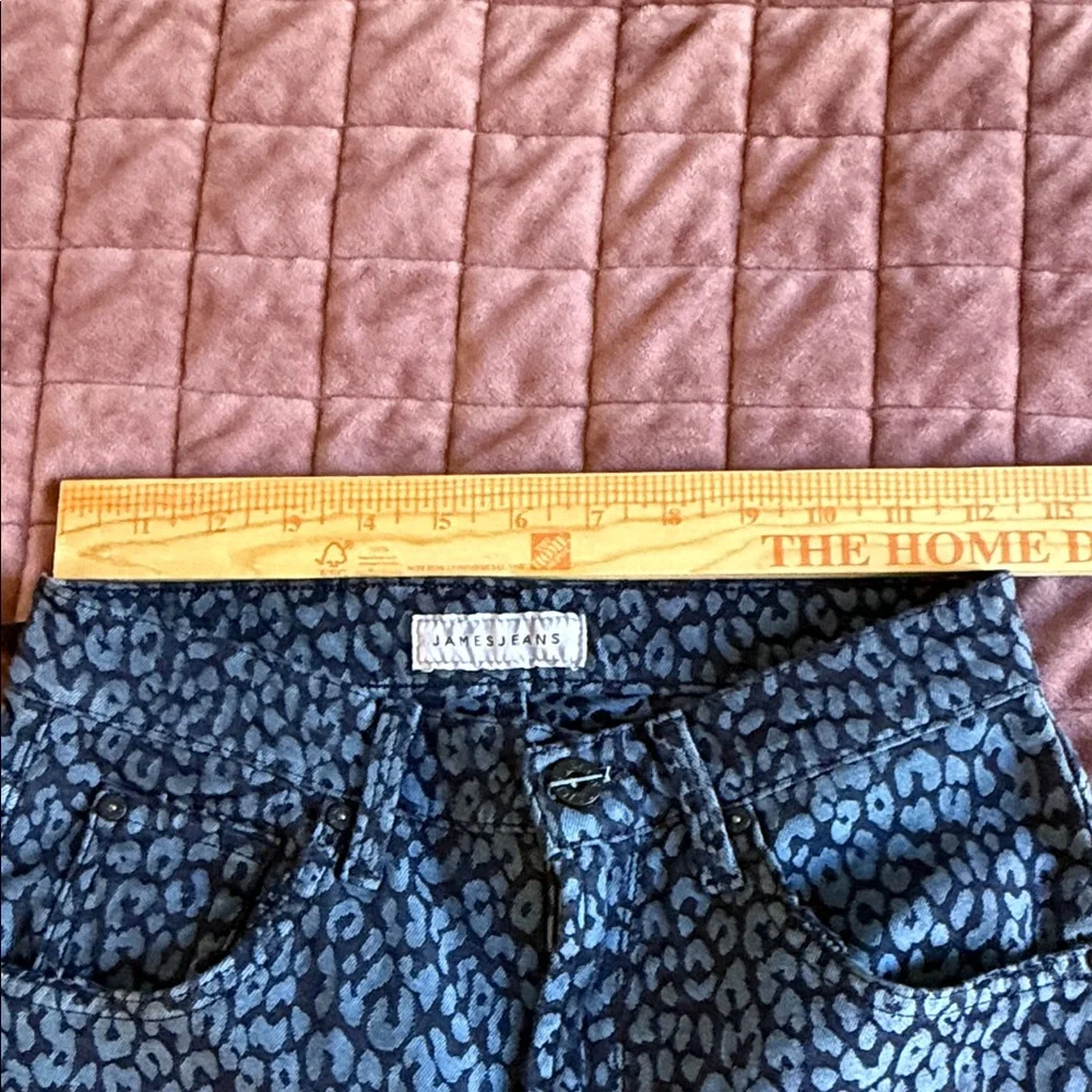 NWT James Jeans Blue Leopard Print High Waisted Jeans Size 25 - Picture 5 of 10